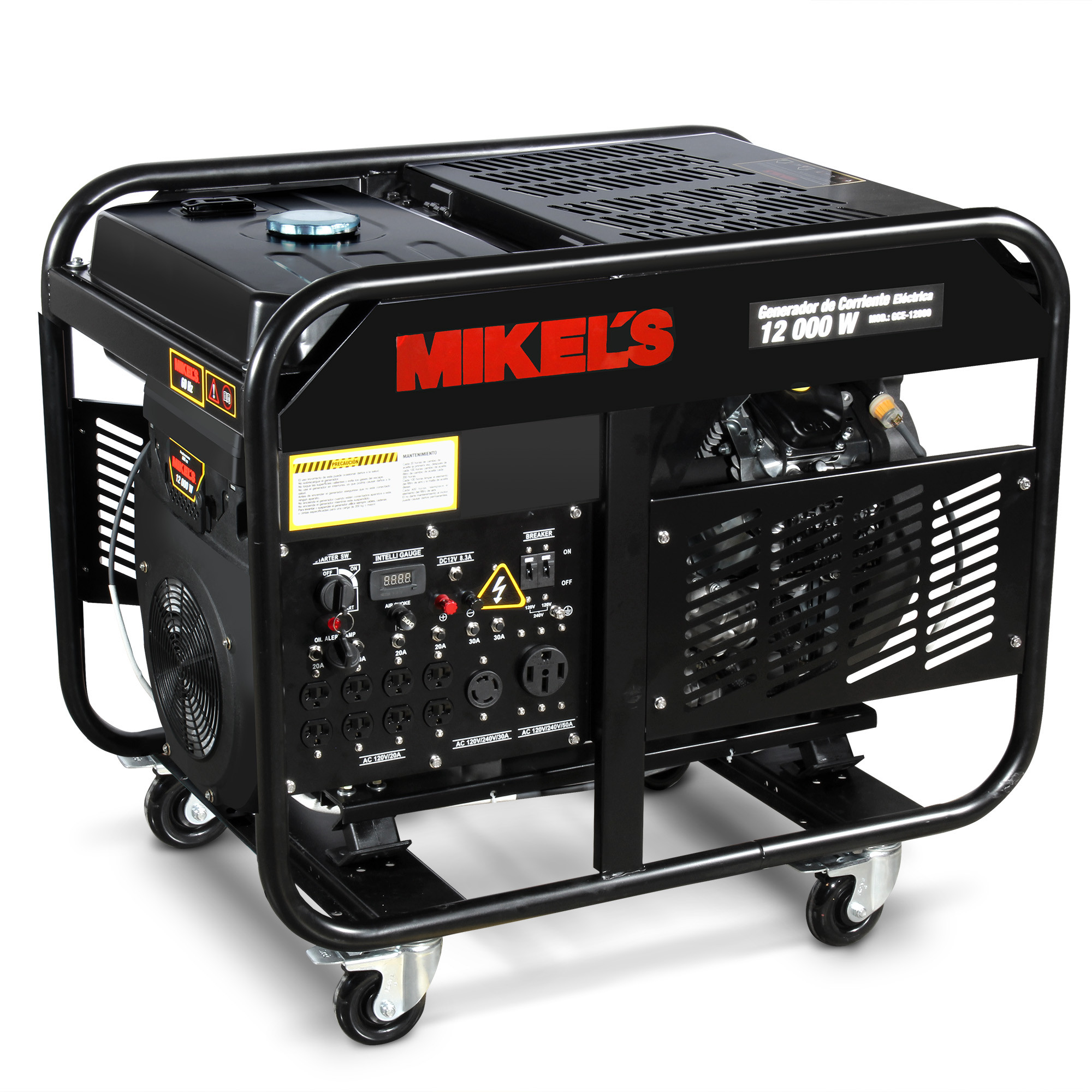 Generador de corriente eléctrica motor 4 tiempos (12,000 W / 22 HP)