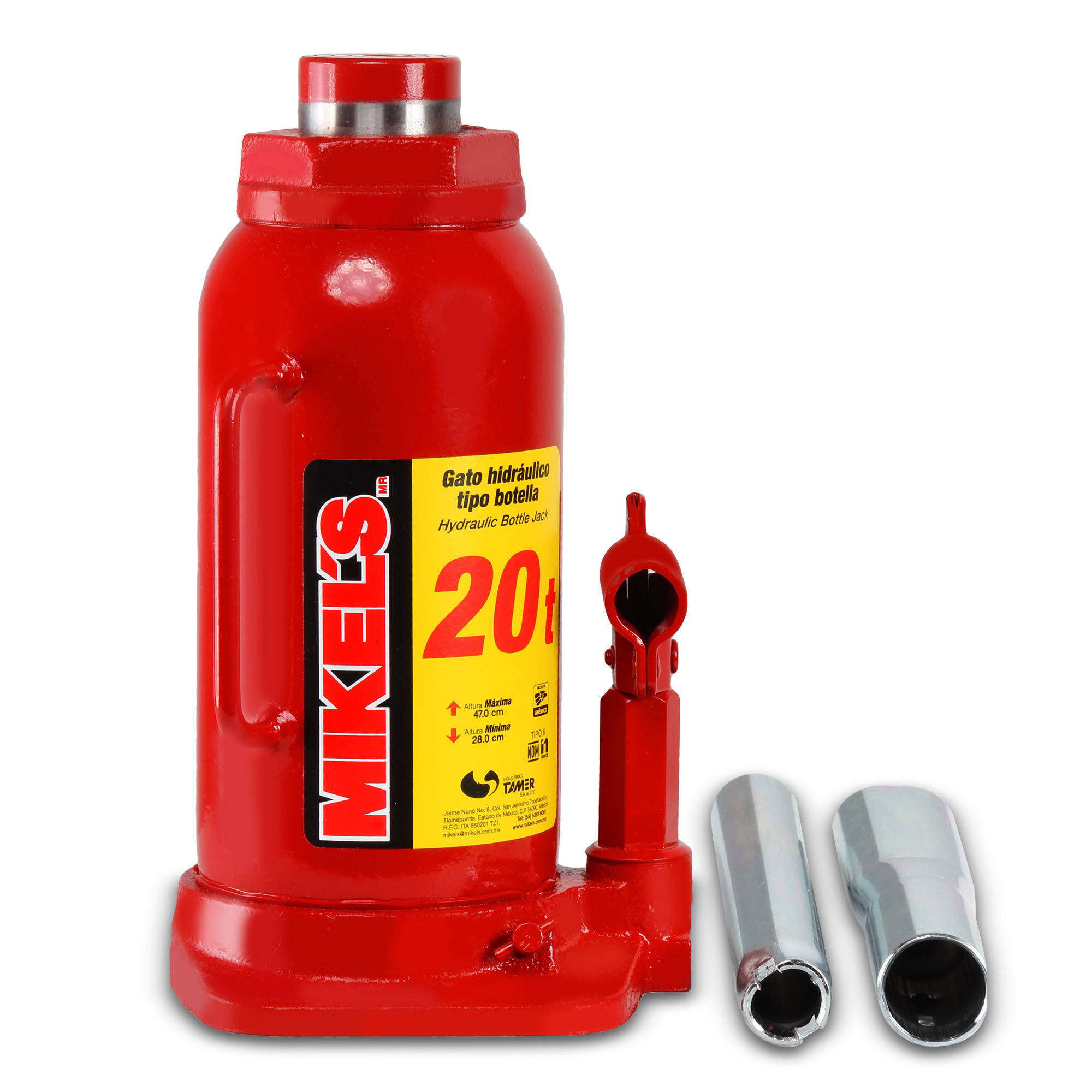 GATO HIDRÁULICO DE BOTELLA (20 TON)