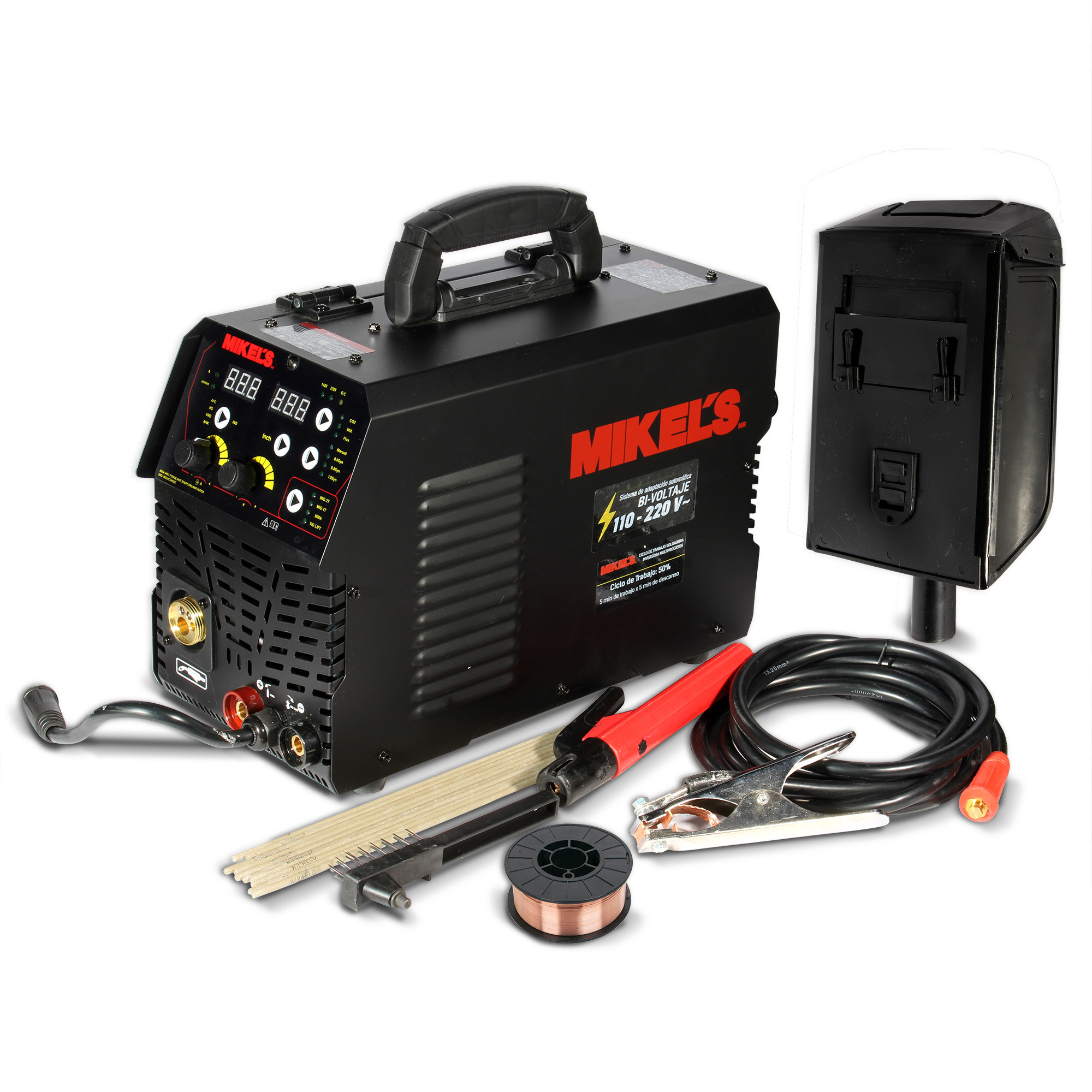 SOLDADORA DE MICRO ALAMBRE Y ELECTRODO INVERTER (200 AMP)
