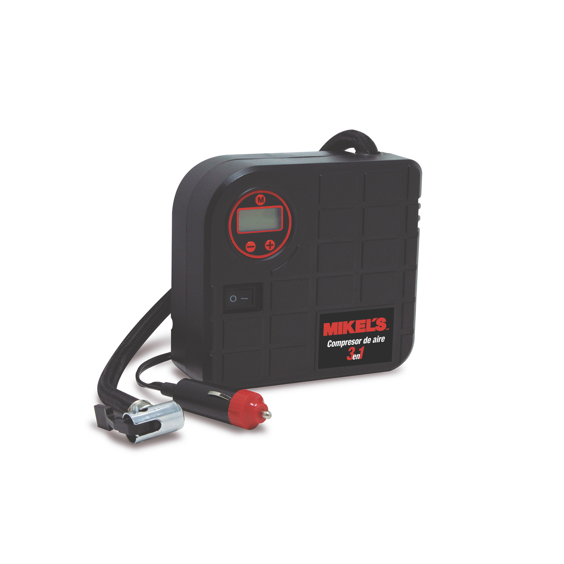 COMPRESOR DE AIRE, 12 V, 3 EN 1 (150 PSI)