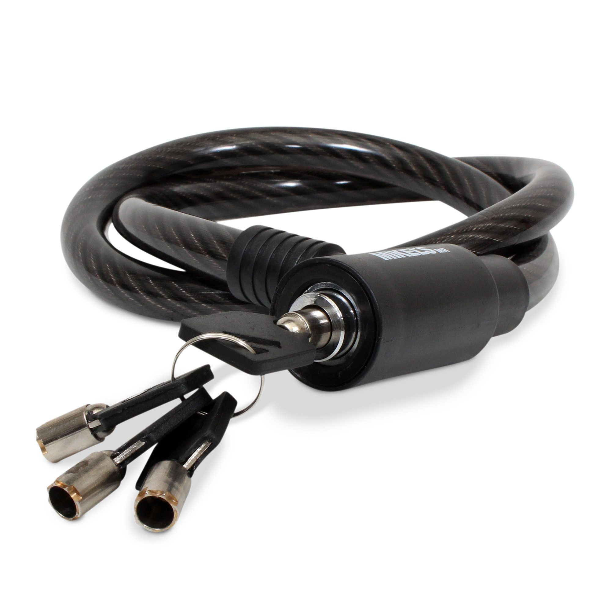 CABLE CANDADO FLEXIBLE CON LLAVES (90 CMS)