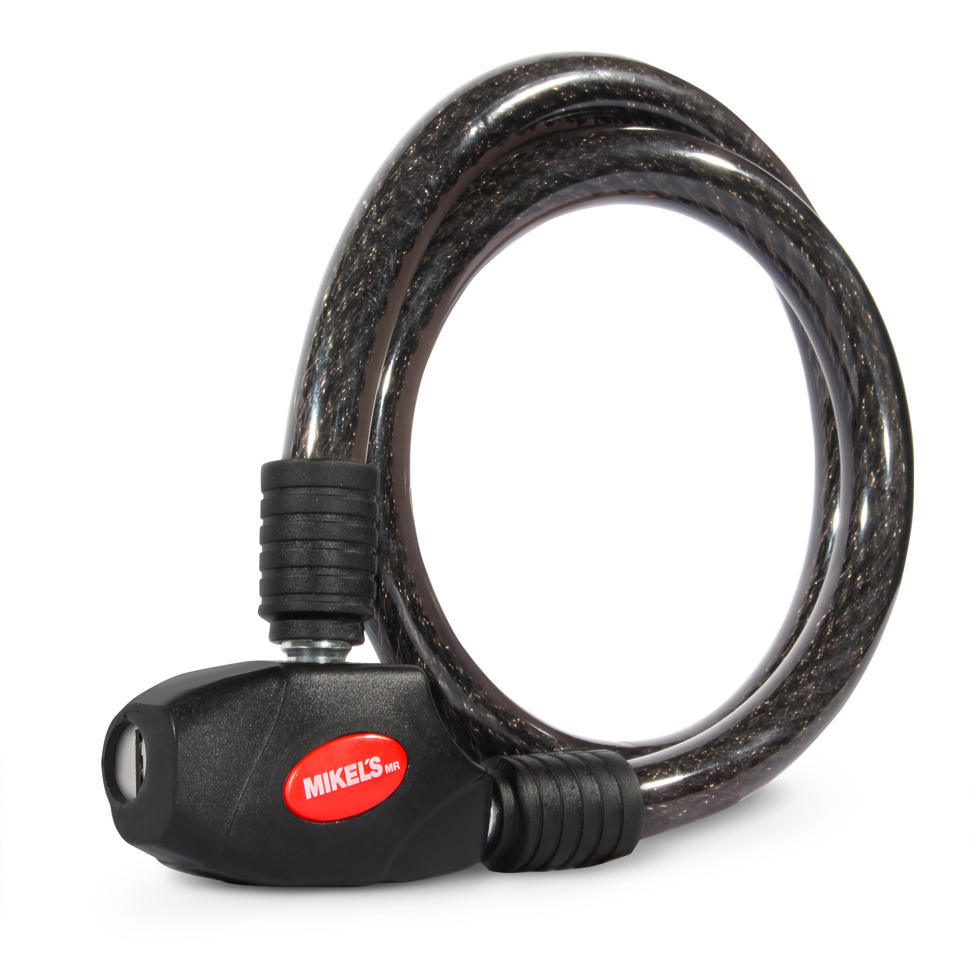 CABLE CANDADO FLEXIBLE, 2 LLAVES PLANAS (80 CMS)
