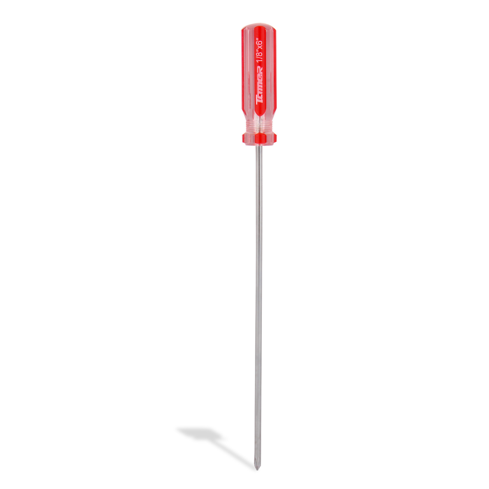 DESARMADOR CRUZ 1/8" X 6", BARRA ACERO CROMADO, MANGO PVC