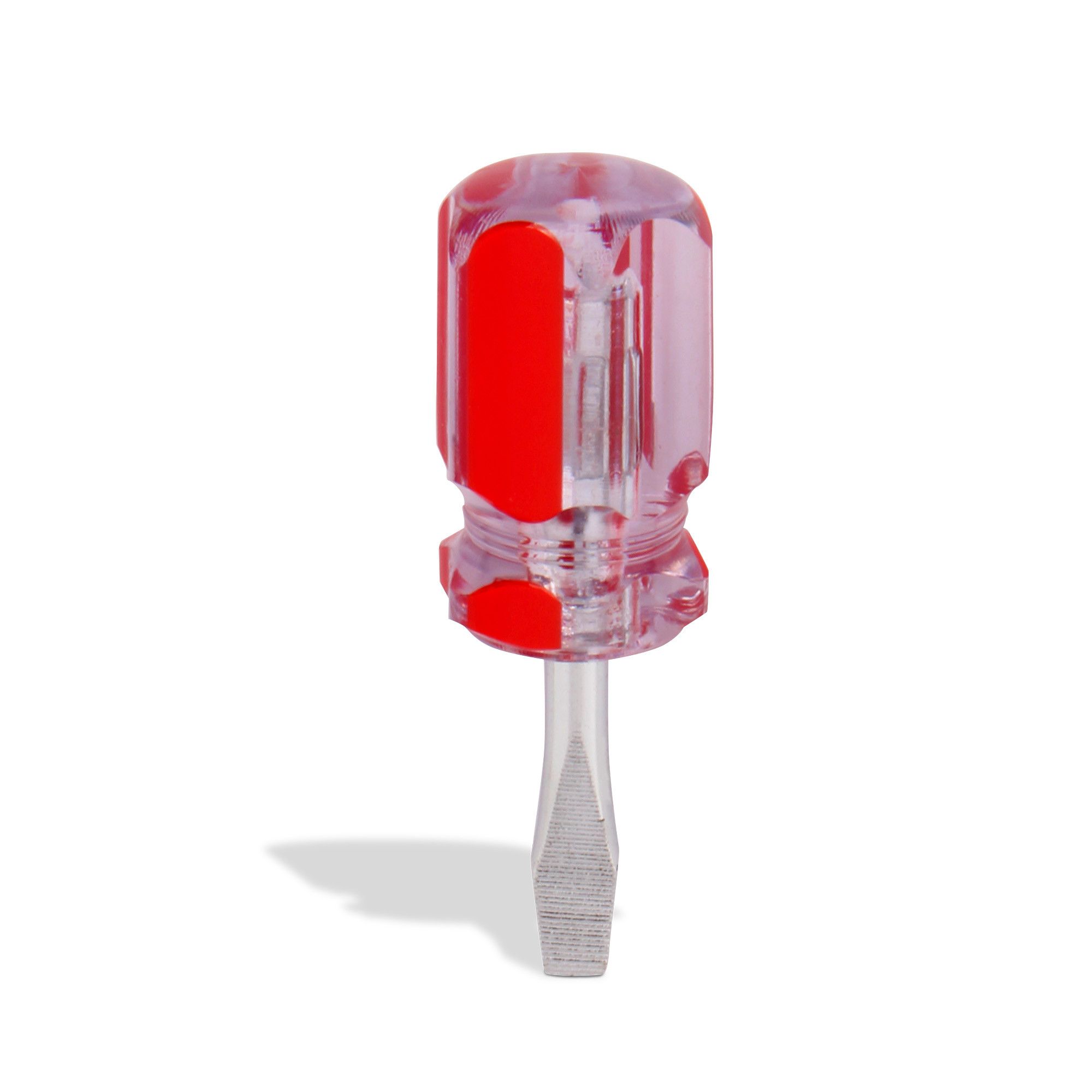 DESARMADOR PLANO 1/4" X 1-1/2", BARRA ACERO CROMADO, MANGO PVC