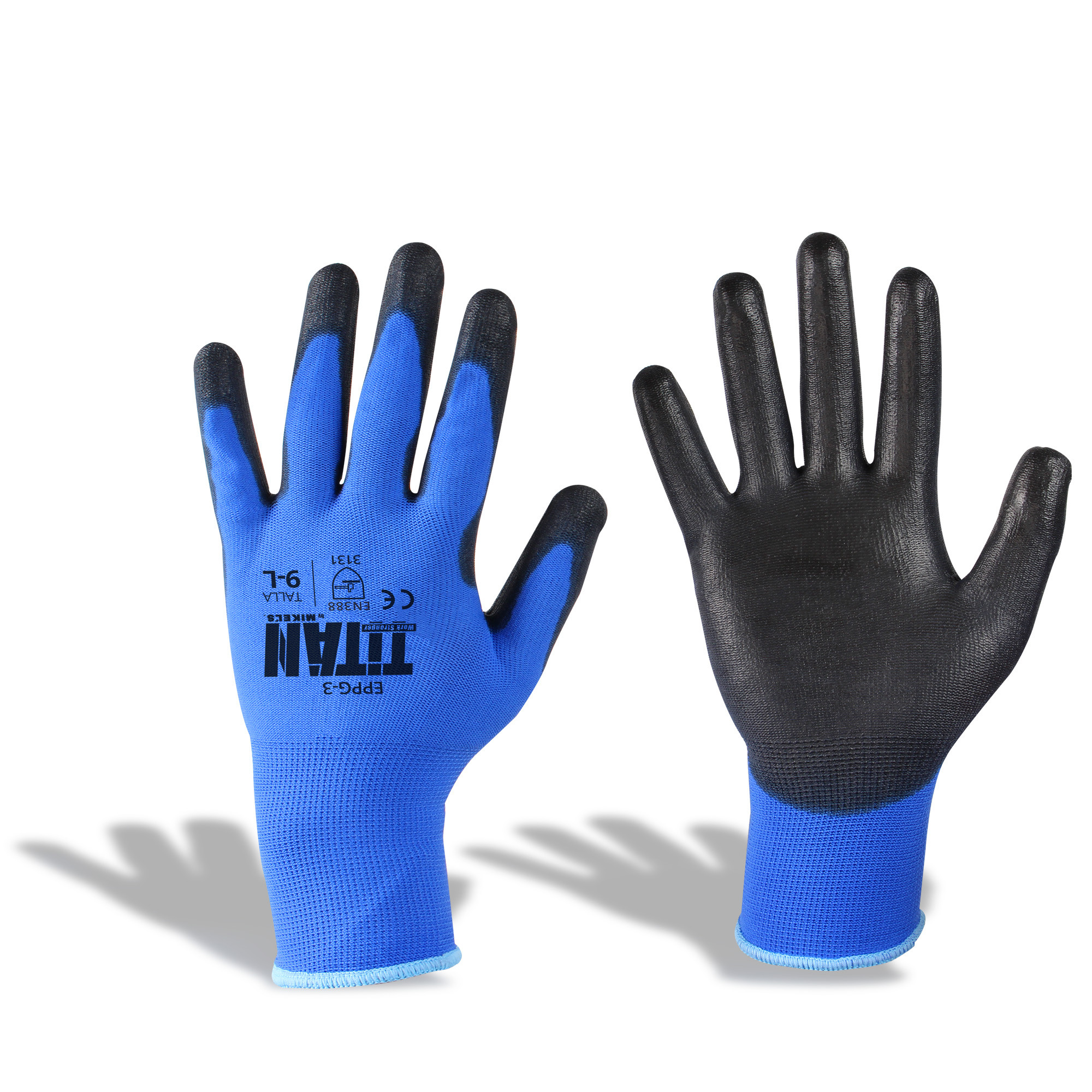 GUANTE DE NYLON, CUBIERTA DE POLIURETANO