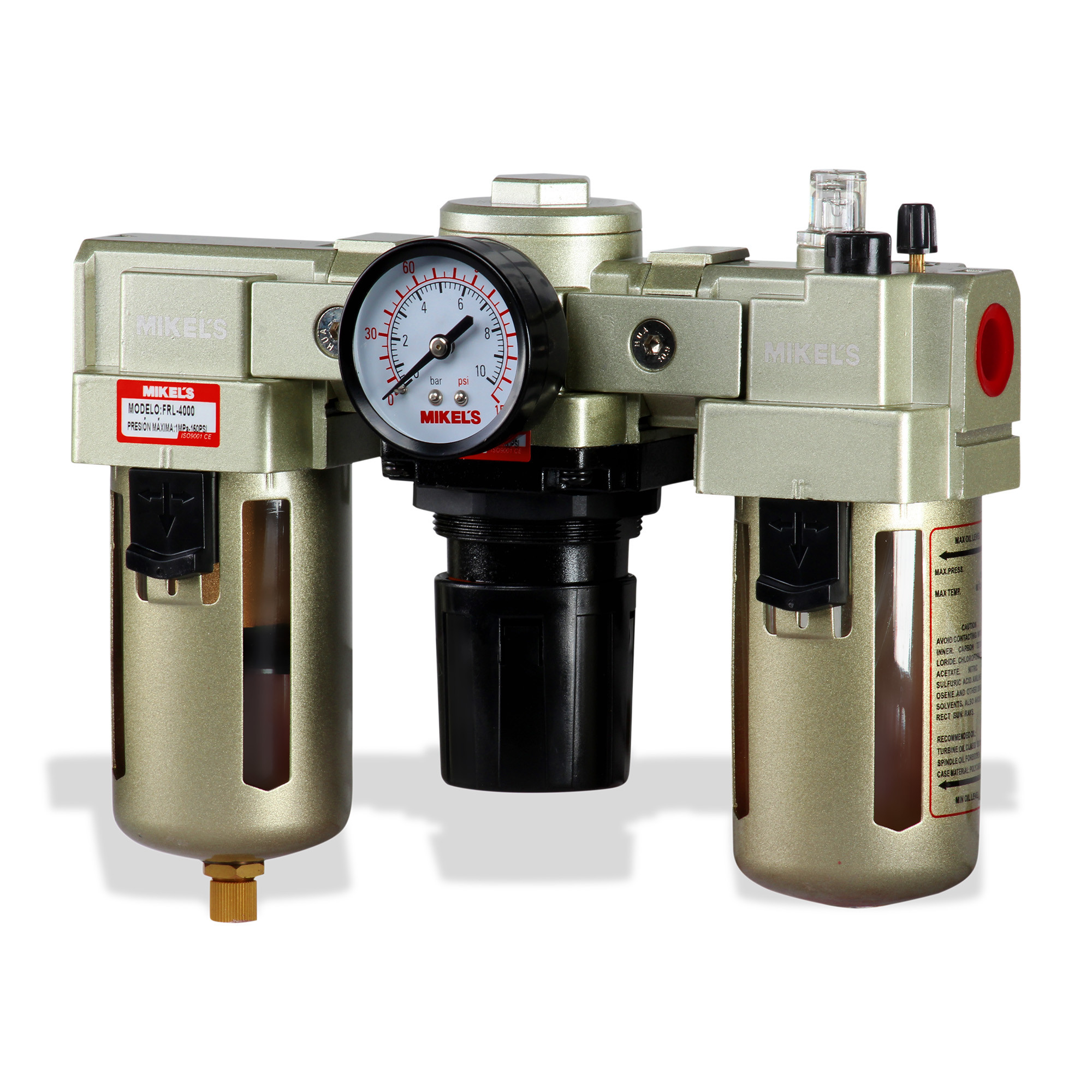 FILTRO REGULADOR Y LUBRICADOR (1/2")                                                                      
