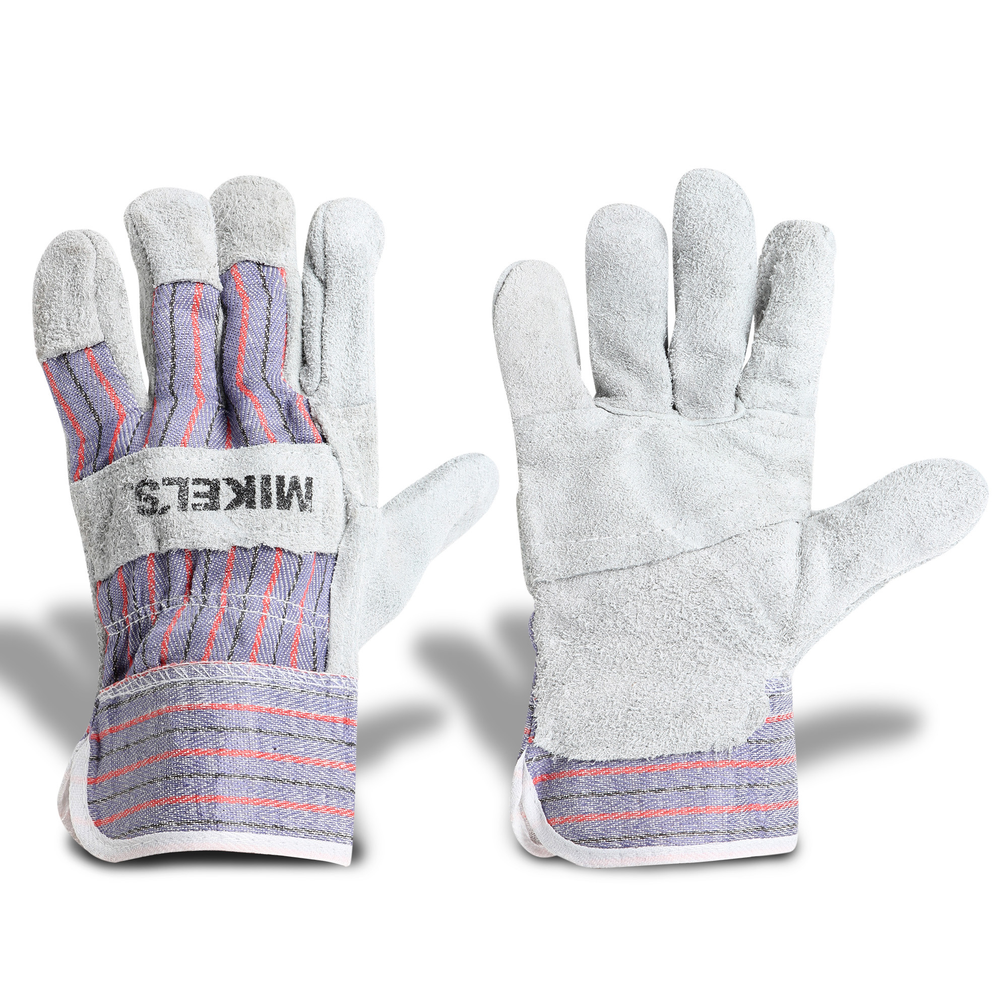 GUANTES PARA TRABAJO DE CARNAZA CON LONETA