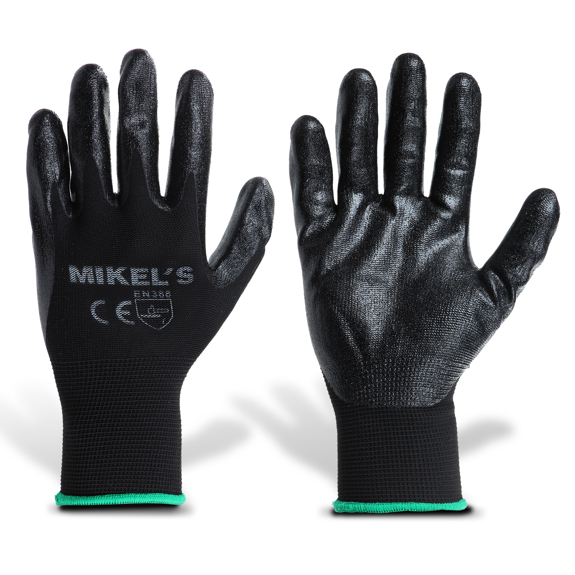 GUANTES PARA TRABAJO DE NYLON CON ESPUMA DE NITRILO (M)