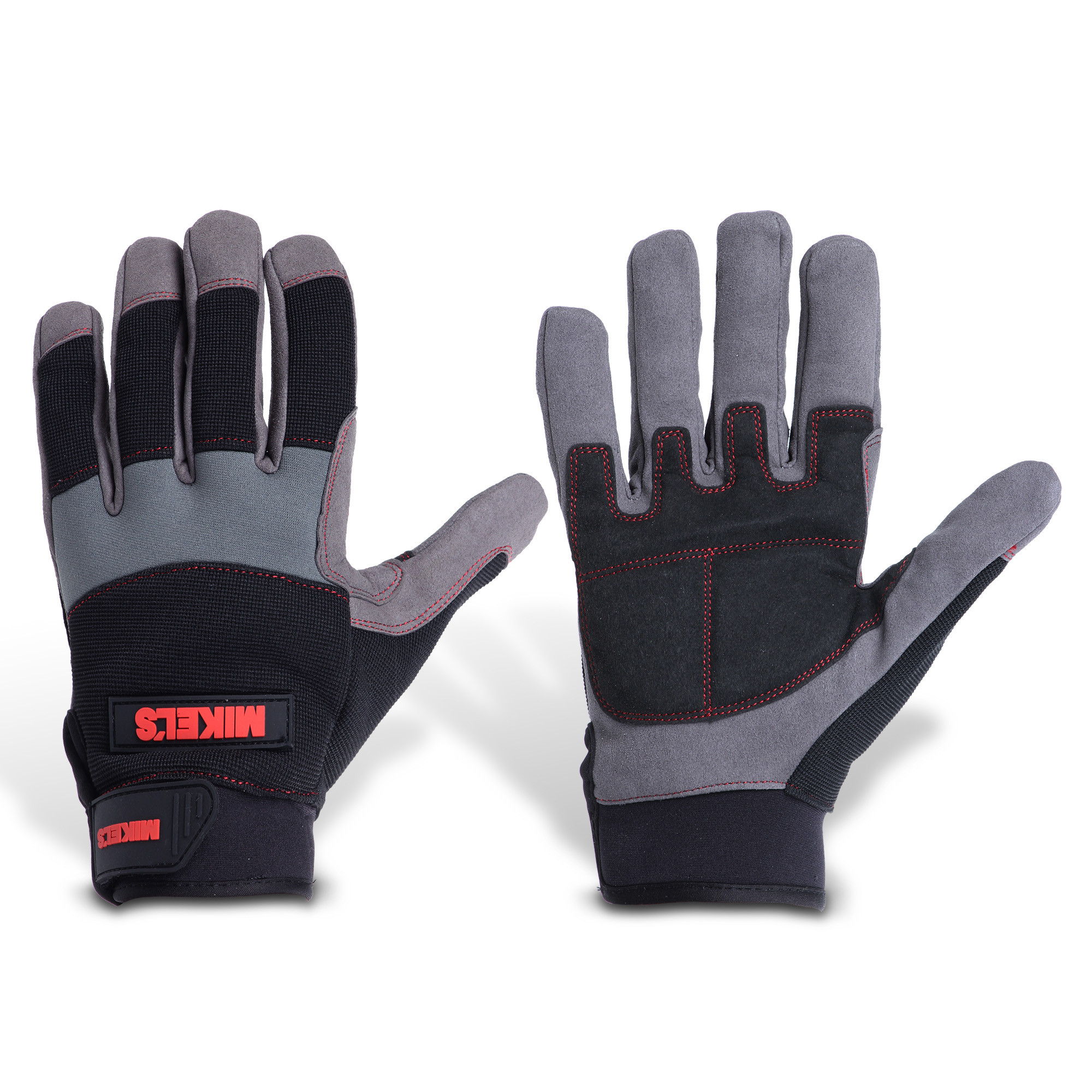 GUANTES PARA TRABAJO PROFESIONALES PARA MECÁNICO ACOLCHONADOS (M)