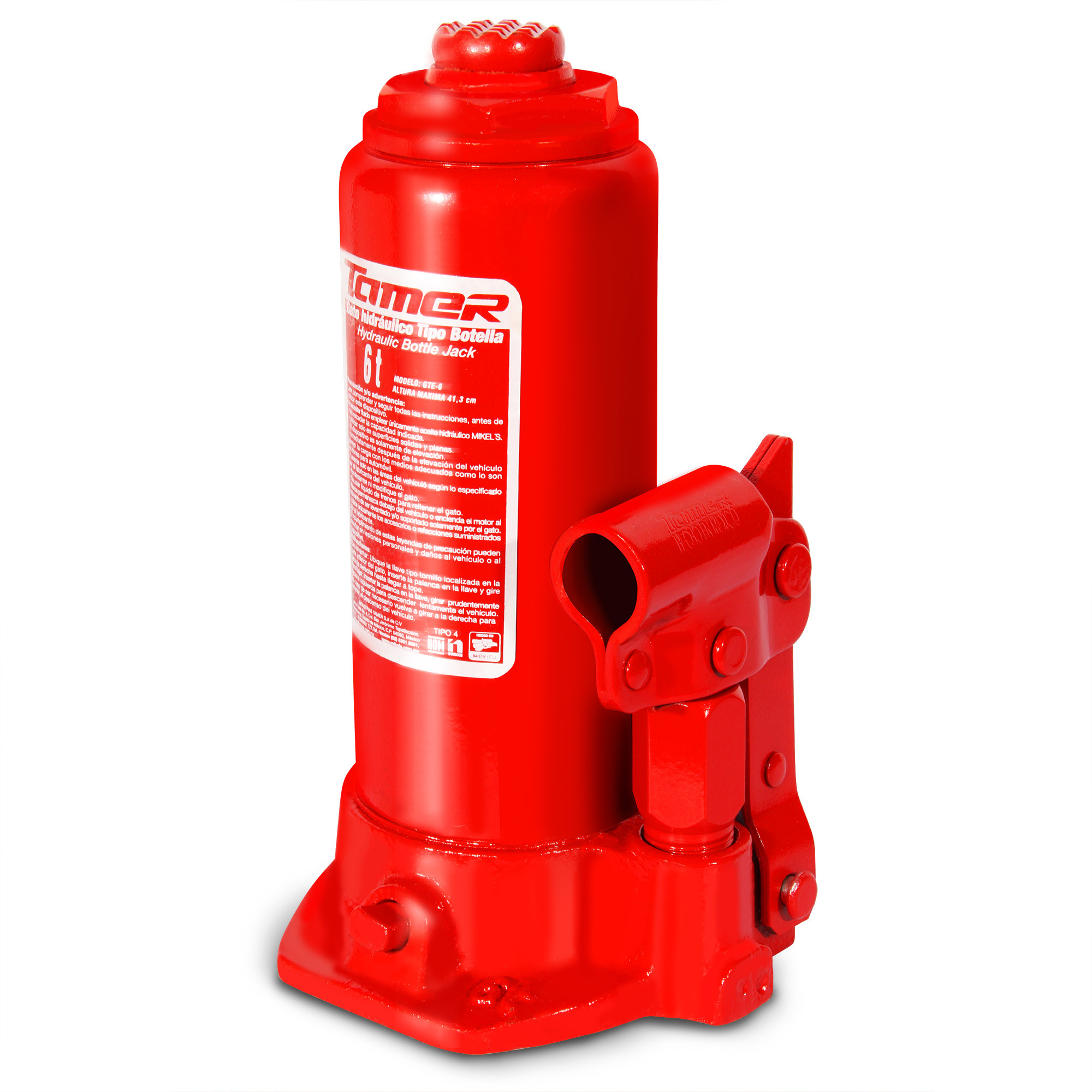 GATO HIDRÁULICO DE BOTELLA CON TORNILLO DE EXTENSIÓN (6 TON)