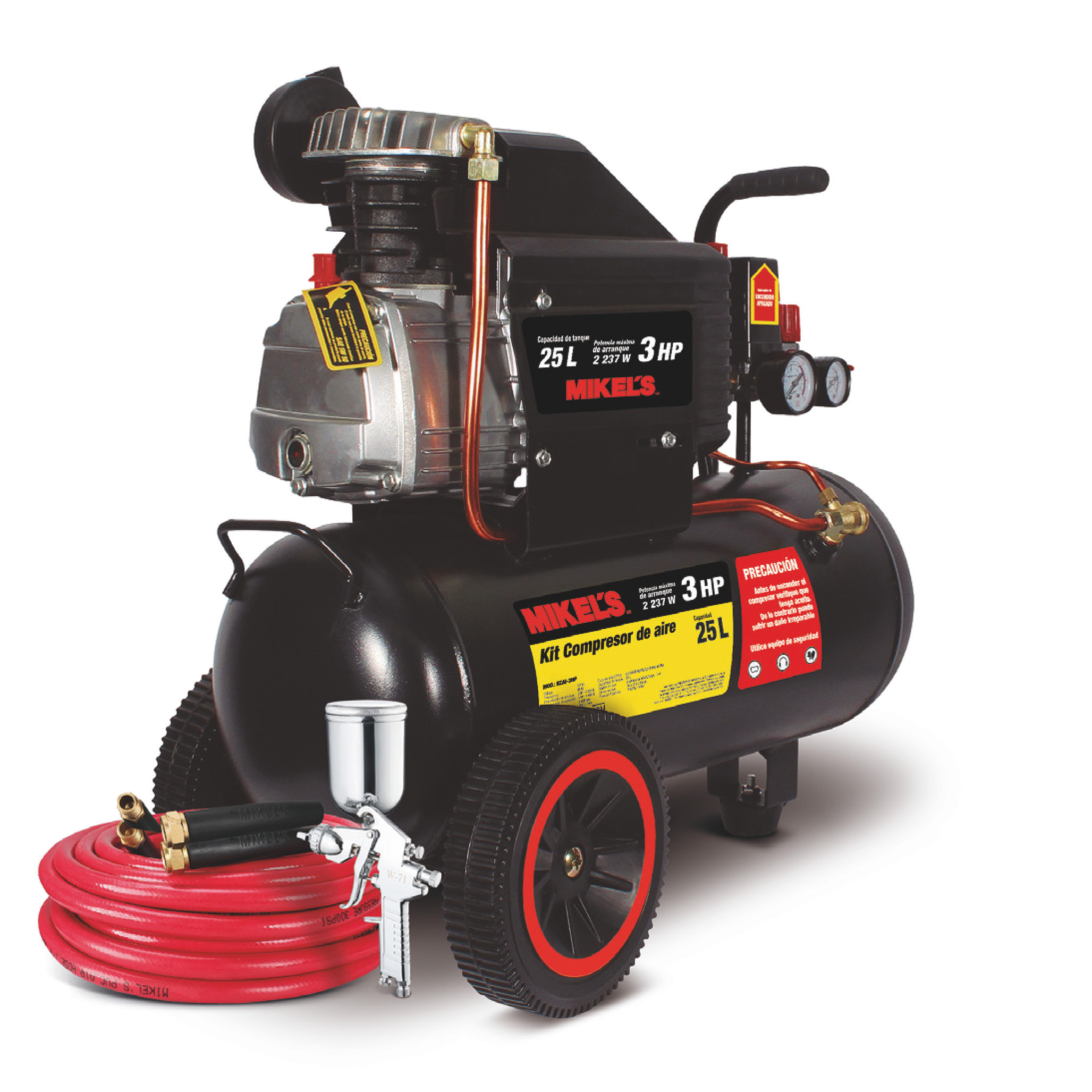 COMPRESOR DE AIRE 3 HP CON KIT NEUMÁTICO