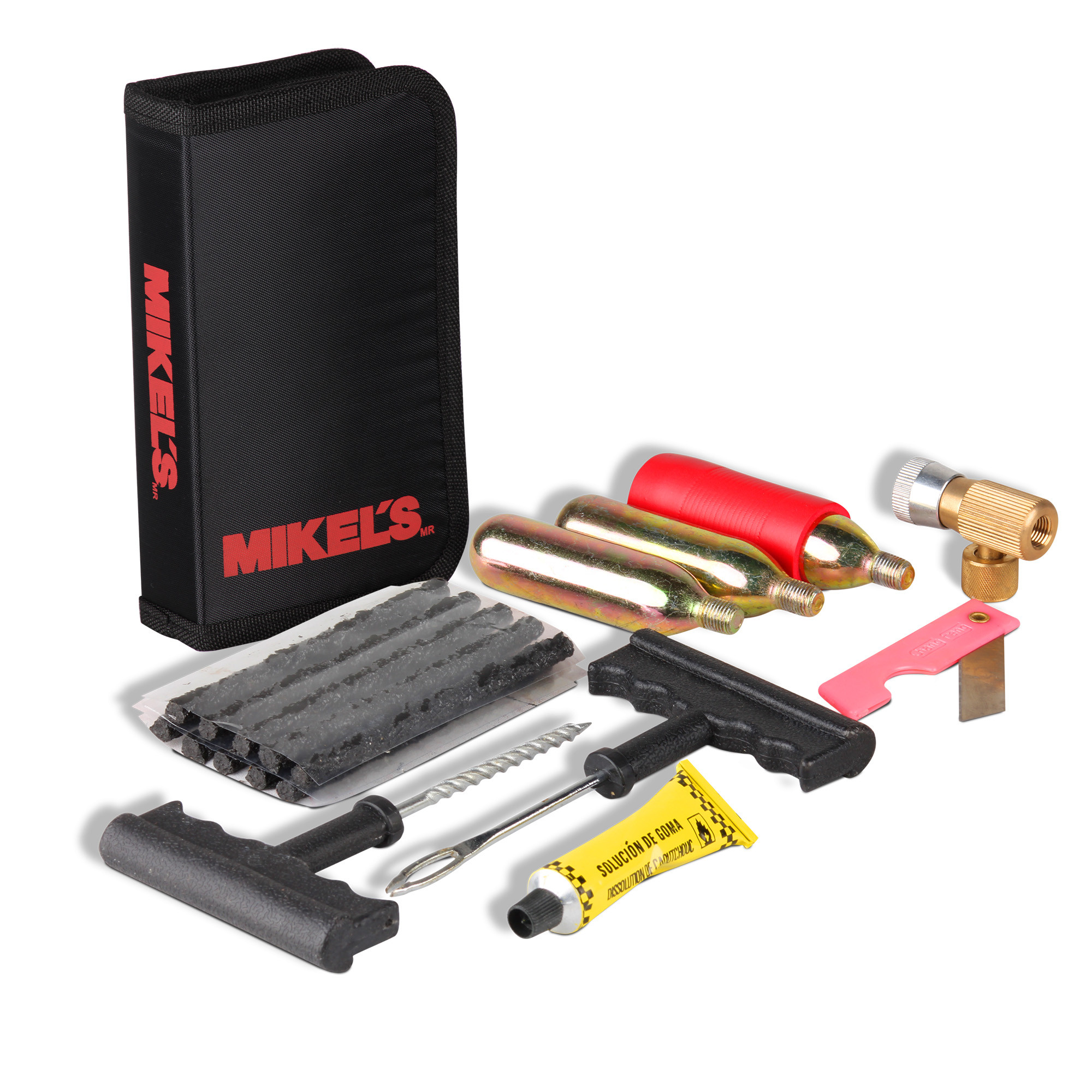 Kit reparación para llantas de moto