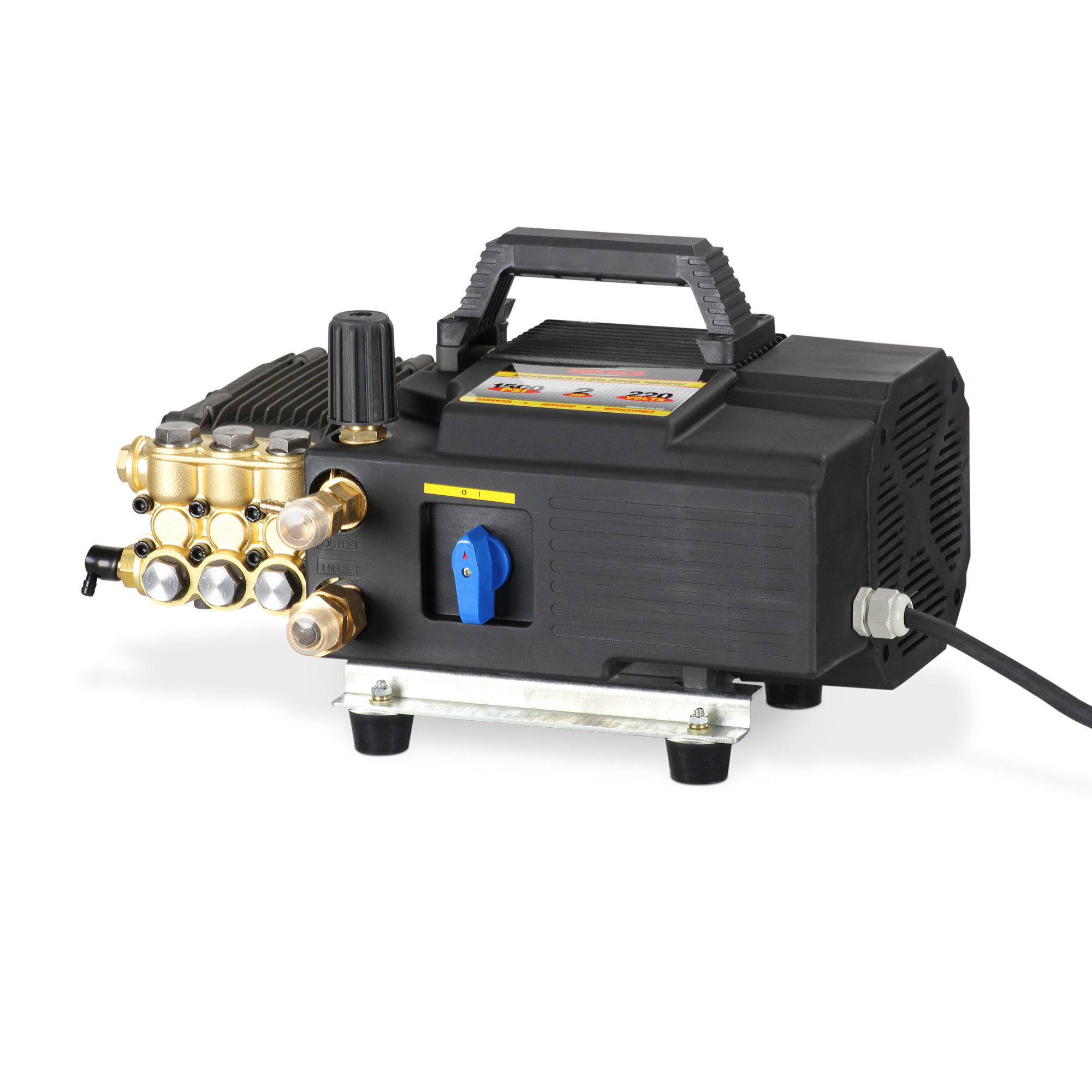 HIDROLAVADORA DE ALTA PRESIÓN ELÉCTRICA INDUSTRIAL (1,500 PSI / 2 HP)