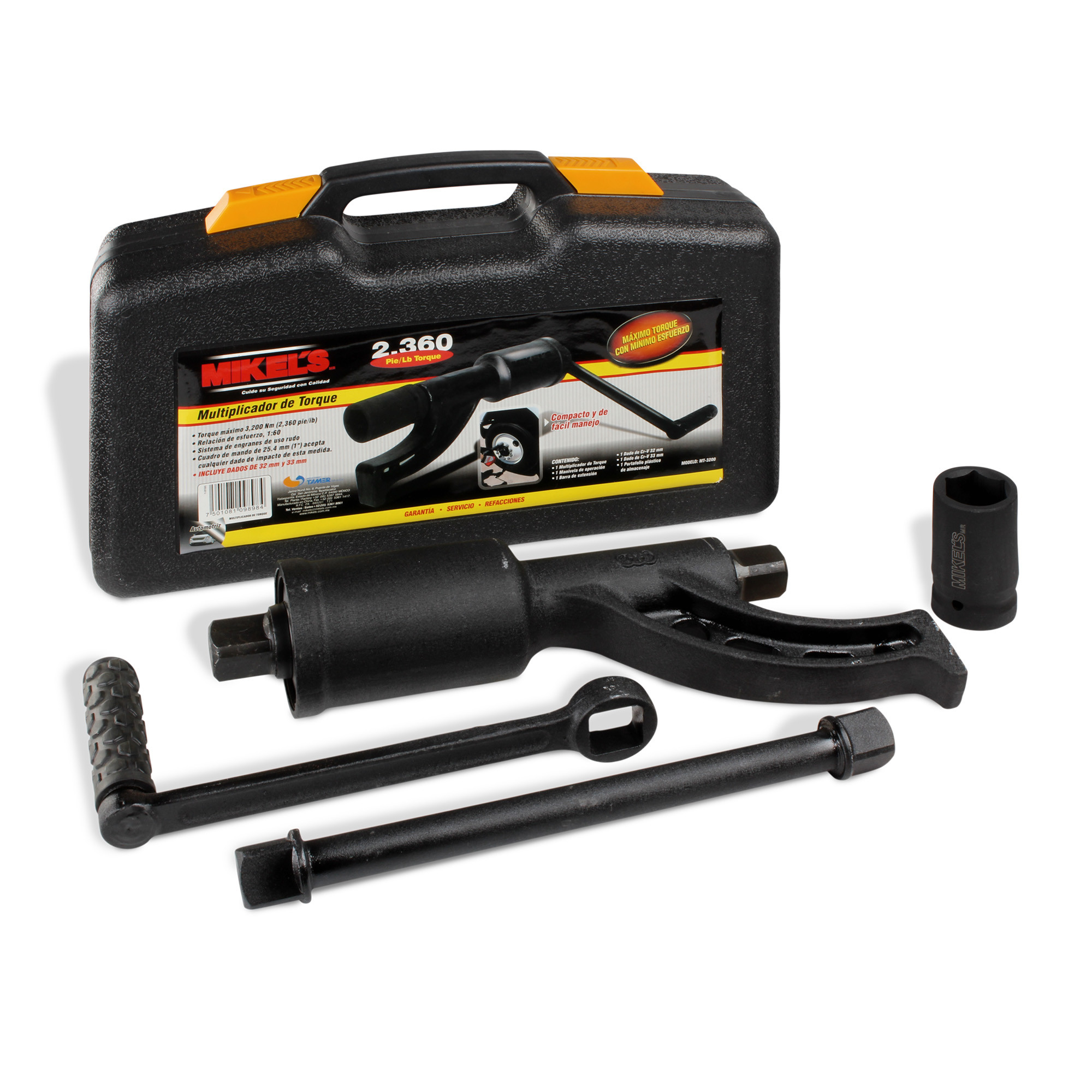 MULTIPLICADOR DE TORQUE 2,360 PIE/LB (INCLUYE 2 DADOS: 32, 33 MM)
