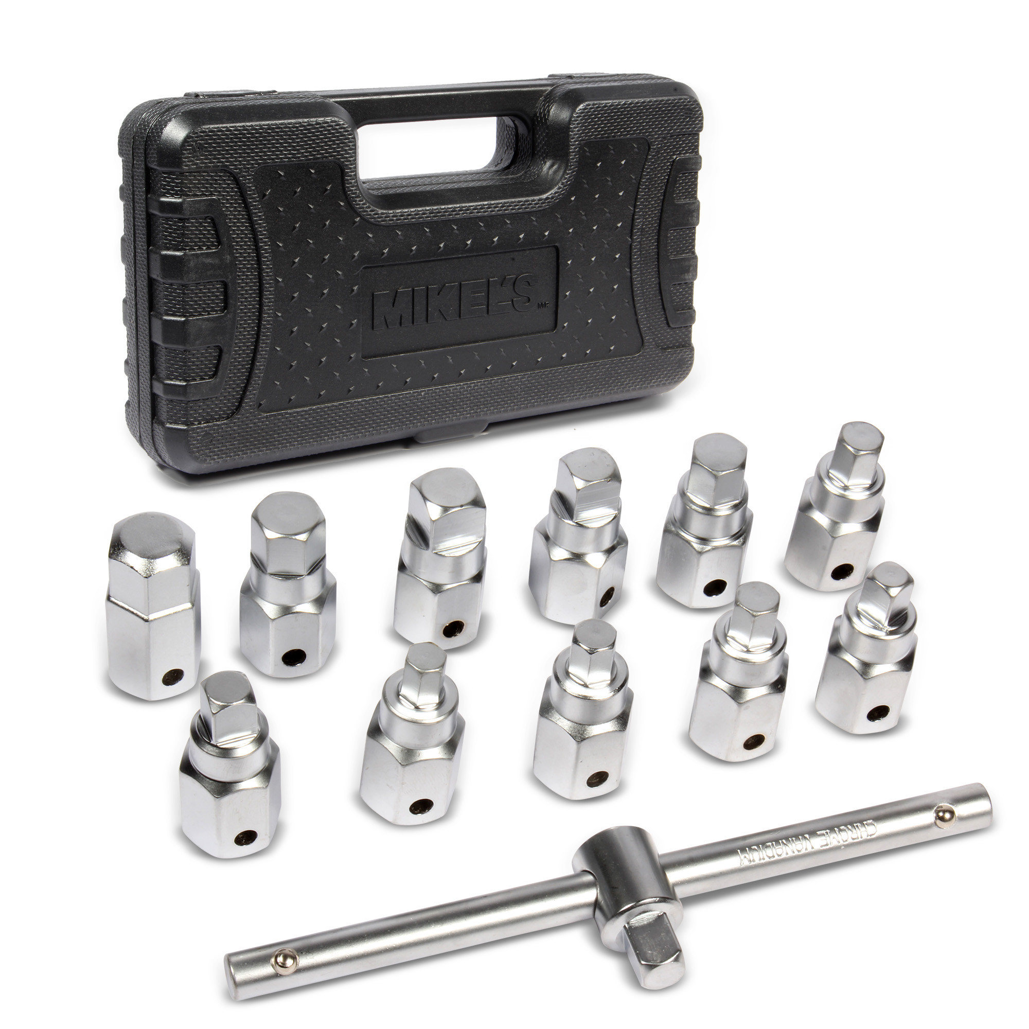 KIT JUEGO DE DADOS Y LLAVES 3/8" PARA TAPÓN DE CARTER