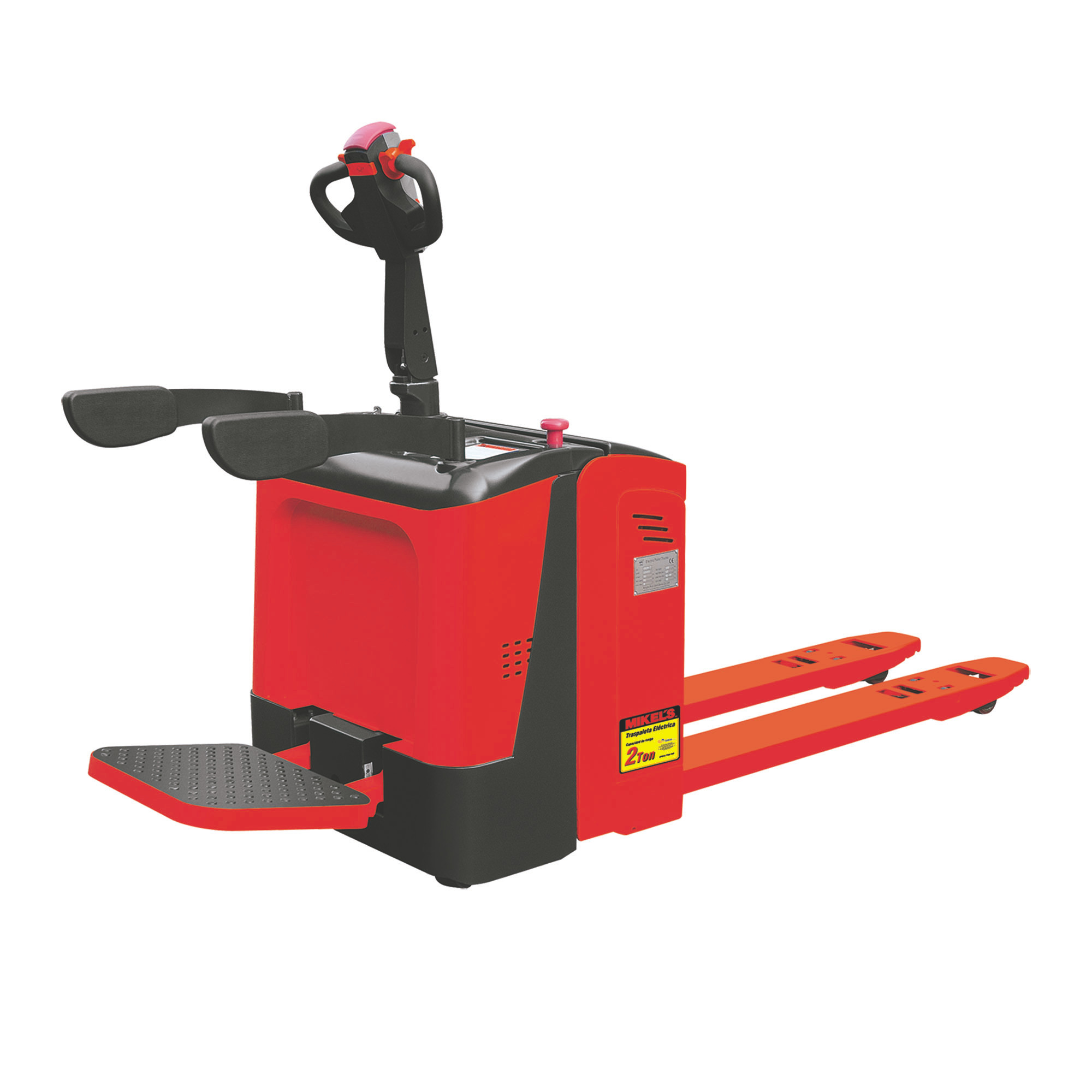 PATÍN HIDRÁULICO TRANSPALETA ELÉCTRICO SISTEMA TÁNDEM (2 TON)