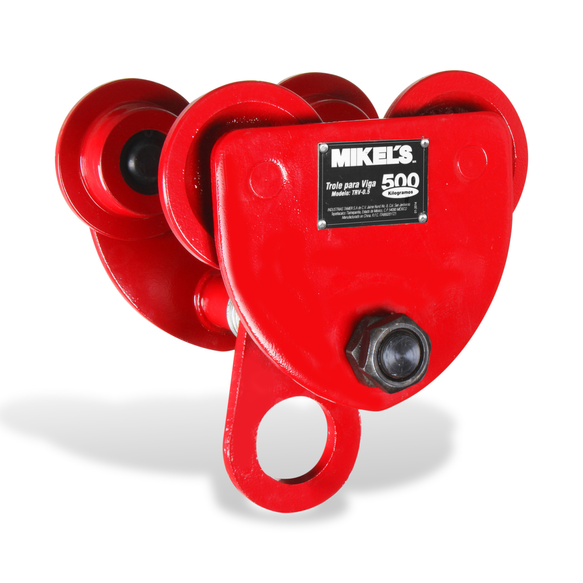 TROLE PARA VIGA, ANCHO AJUSTABLE (500 KGS)